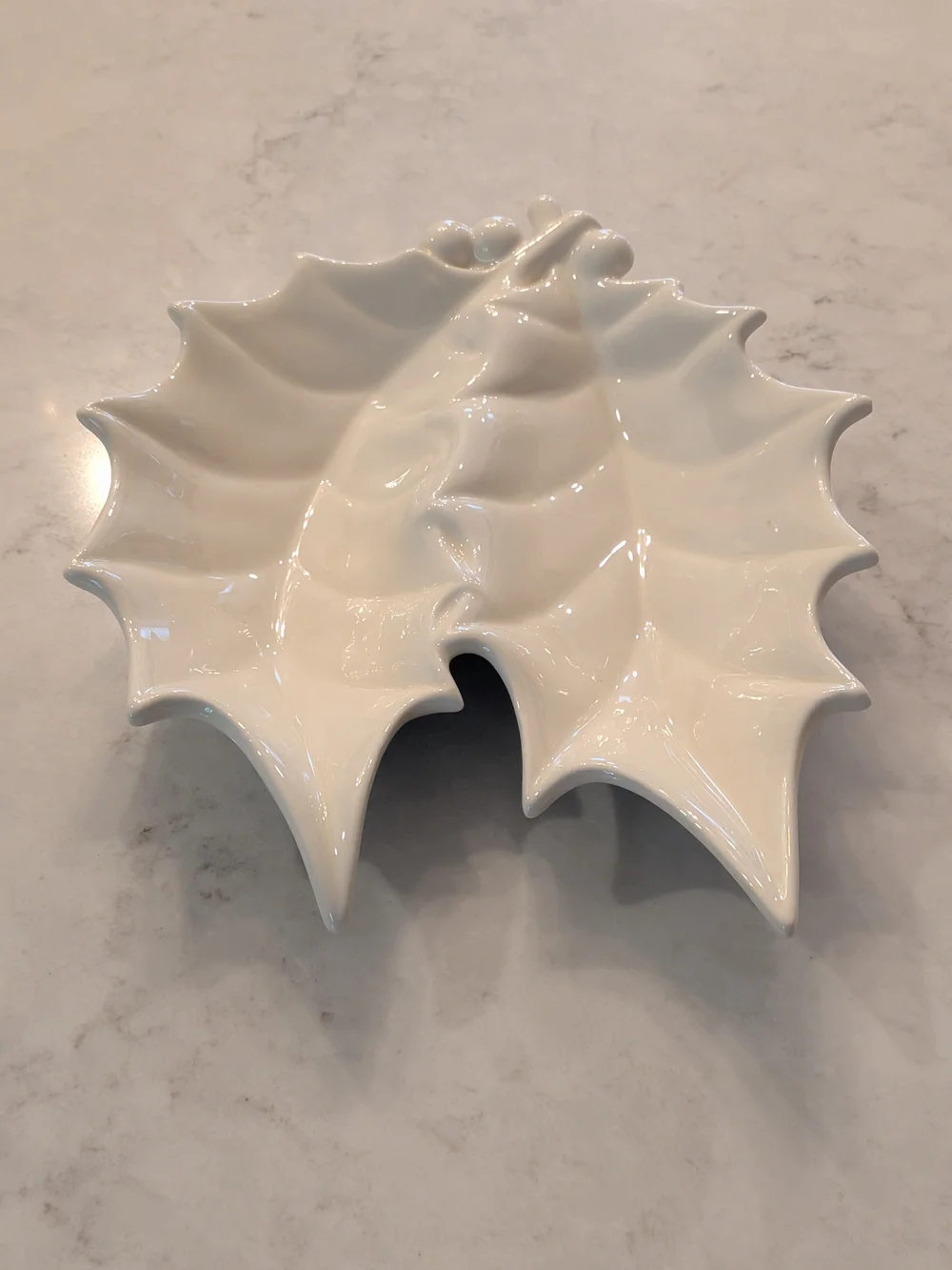 White Ceramic Shell-Shaped Candy Dish 9